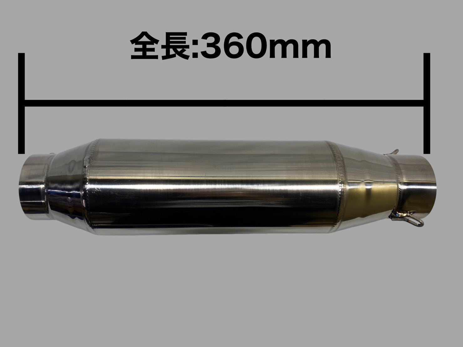 サイレンサーバイク チタン サイレンサー マフラー 60.5mm 汎用